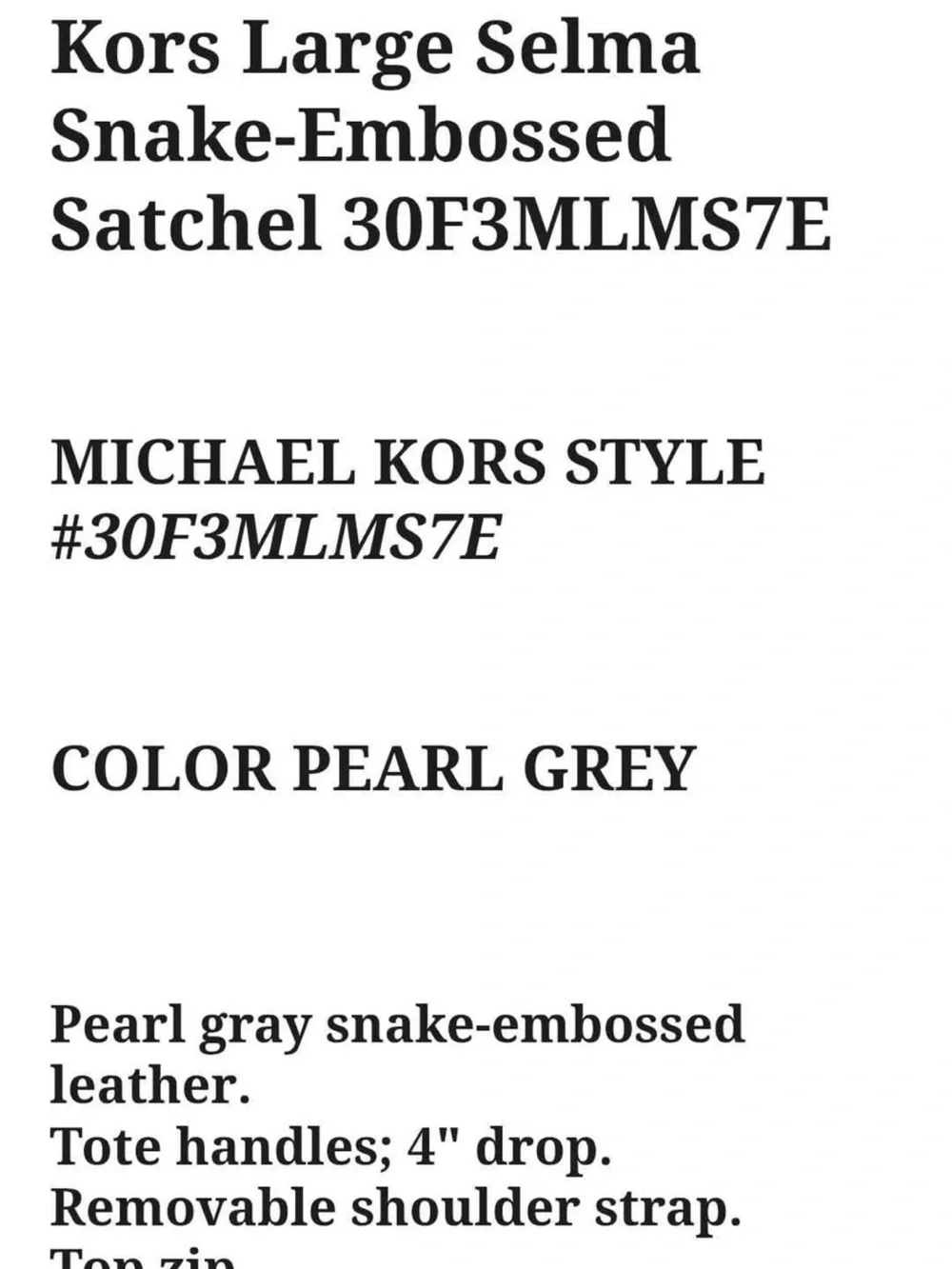 Michael Kors Brown Snake-Print Satchel with Gold Hardware